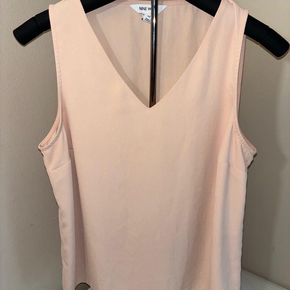 Nine West Pink Tank Top with Scoop Neckline